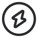 Flash Circle SVG Icon